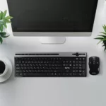 کیبورد بی سیم تسکو مدل TKM7106W همراه با موس بی‌سیم