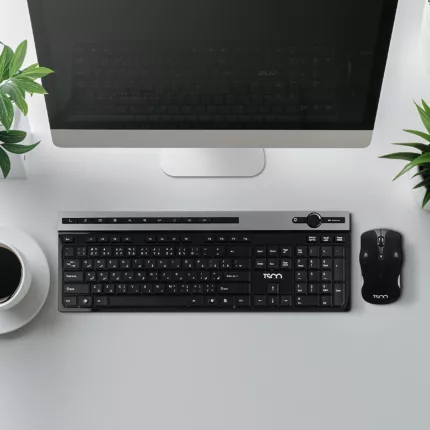 کیبورد بی سیم تسکو مدل TKM7106W همراه با موس بی‌سیم