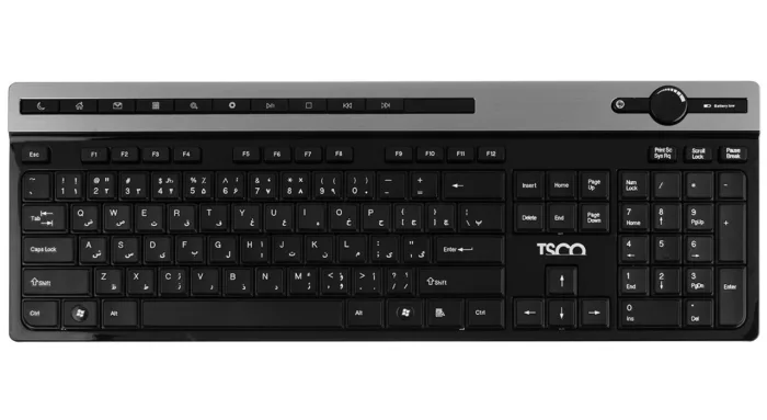 کیبورد بی سیم تسکو مدل TKM7106W همراه با موس بی‌سیم