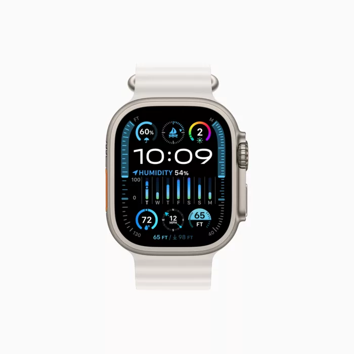 ساعت هوشمند اپل مدل Ultra 2 2024 Titanium Case Ocean Band 49mm
