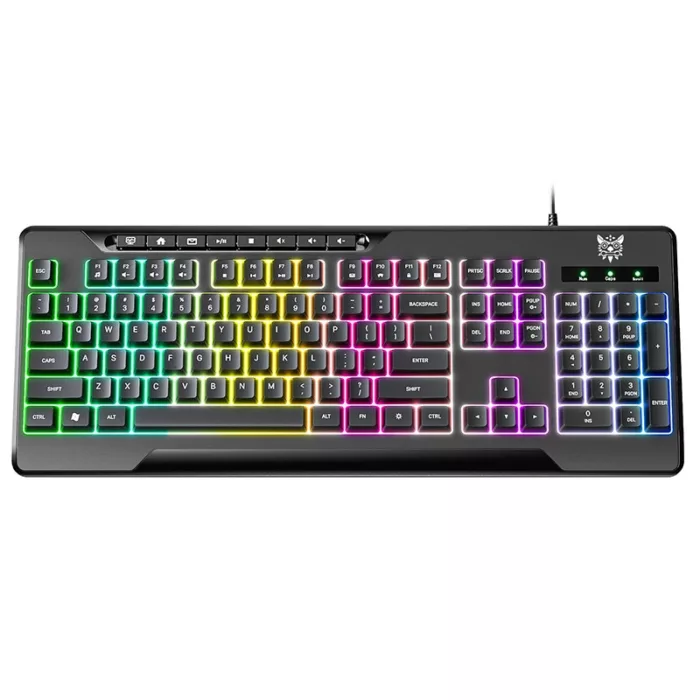 ست گیمینگ اونیکوما مدل TZ5006، سوییچ ممبران، Full-Size، نورپردازی LED RGB
