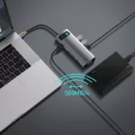 هاب 9 پورت usb-c باسئوس مدل CAHUB-CU0G