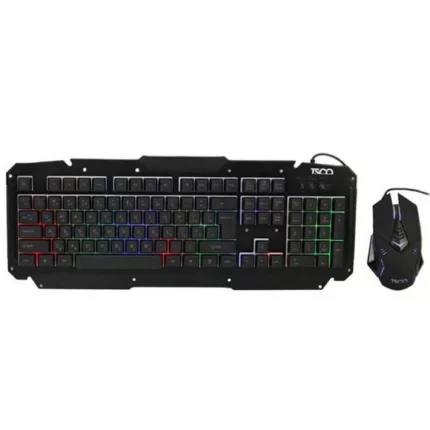کیبورد و ماوس مخصوص بازی تسکو مدل TKM 8133، سوییچ ممبران ، Full Size، نورپردازی LED RGB