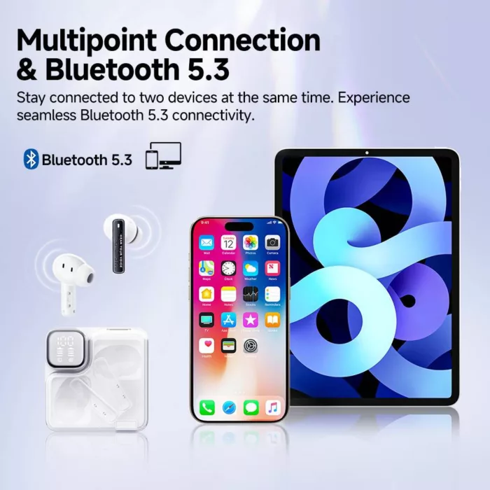 هدفون بلوتوثی کیو سی وای مدل MeloBuds Neo