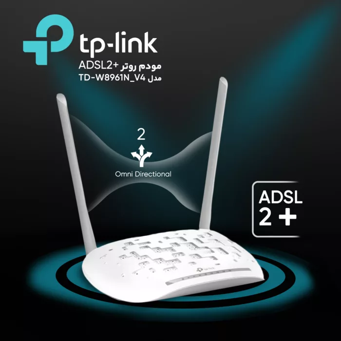 مودم روتر +ADSL2 تی پی-لینک مدل TD-W8961N_V4