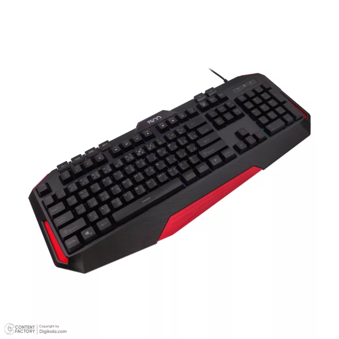 کیبورد گیمینگ تسکو مدل GKM 8205 به همراه موس، Full-size، نورپردازی RGB