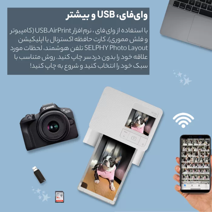 پرینتر چاپ عکس کانن مدل SELPHY CP1500