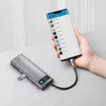هاب 9 پورت usb-c باسئوس مدل CAHUB-CU0G