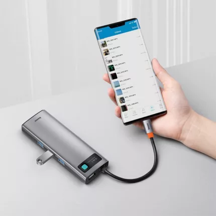 هاب 9 پورت usb-c باسئوس مدل CAHUB-CU0G