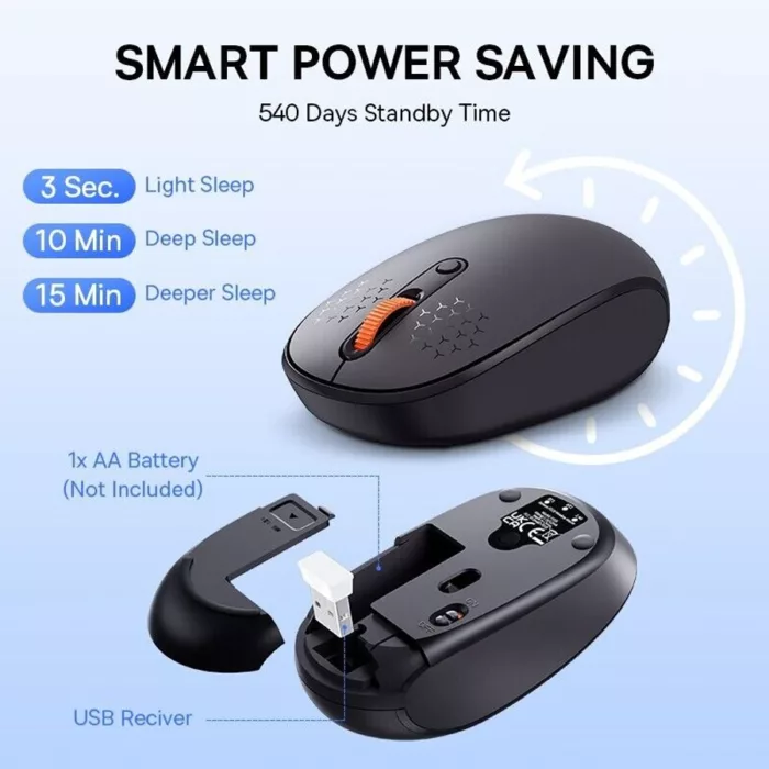 ماوس بی سیم‌ بیسوس مدل F01B Tri-Mode