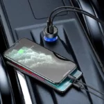 شارژر فندکی باسئوس مدل Dual Quick Charger 65W  به همراه کابل USB-C