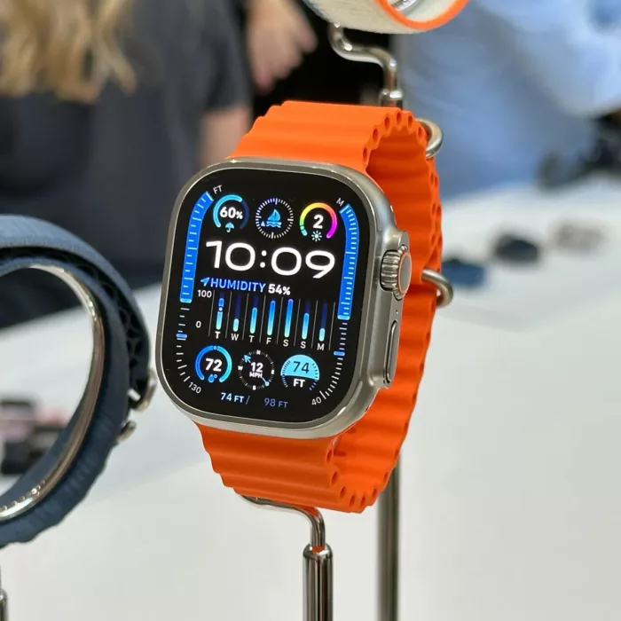 ساعت هوشمند اپل مدل Ultra 2 2024 Titanium Case Ocean Band 49mm