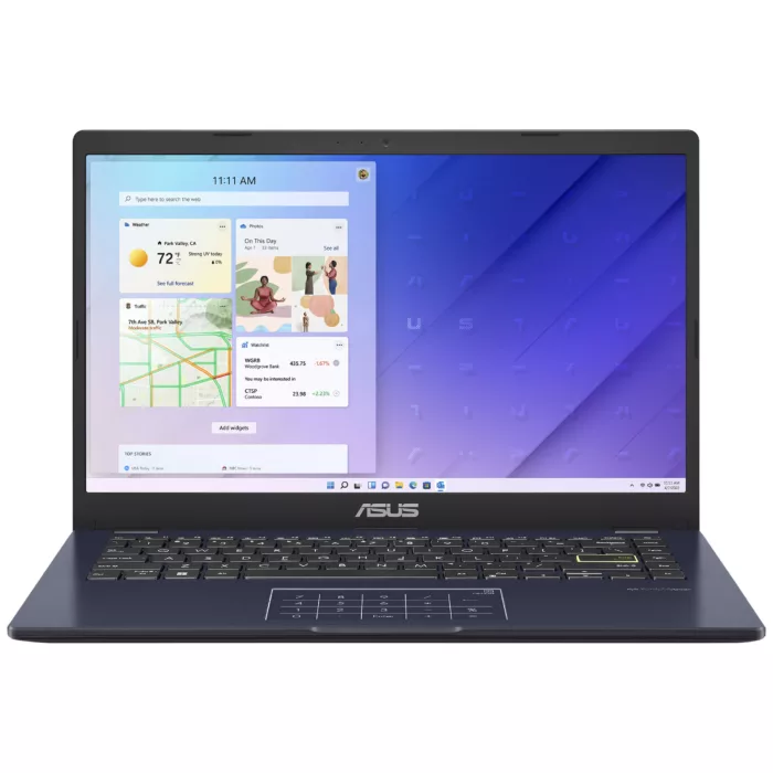 لپ تاپ 14 اینچی ایسوس مدل Vivobook Go 14 E410KA-CL464-Celeron N4500-4GB DDR4-64GB eMMC-256GB SSD-IPS-W - کاستوم شده