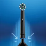 سری یدک مسواک برقی اورال-بی مدل Cross action Black Edition بسته 4 عددی