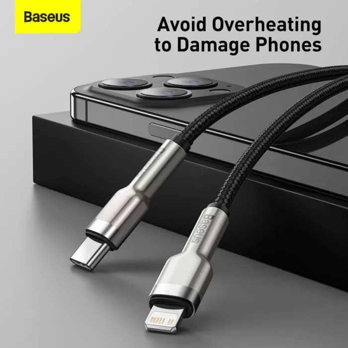 کابل تبدیل USB-C به لایتنینگ باسئوس مدل CATLJK-A01 طول 1 متر