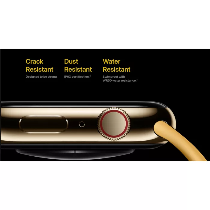 ساعت هوشمند اپل مدل Series 8 Aluminum 41mm دارای قابلیت های صفحه نمایش رنگی، صفحه نمایش لمسی، کنترل موسیقی (Music Player)، کنترل سطح اکسیژن خون، قابلیت مکالمه مستقیم بند سیلیکون