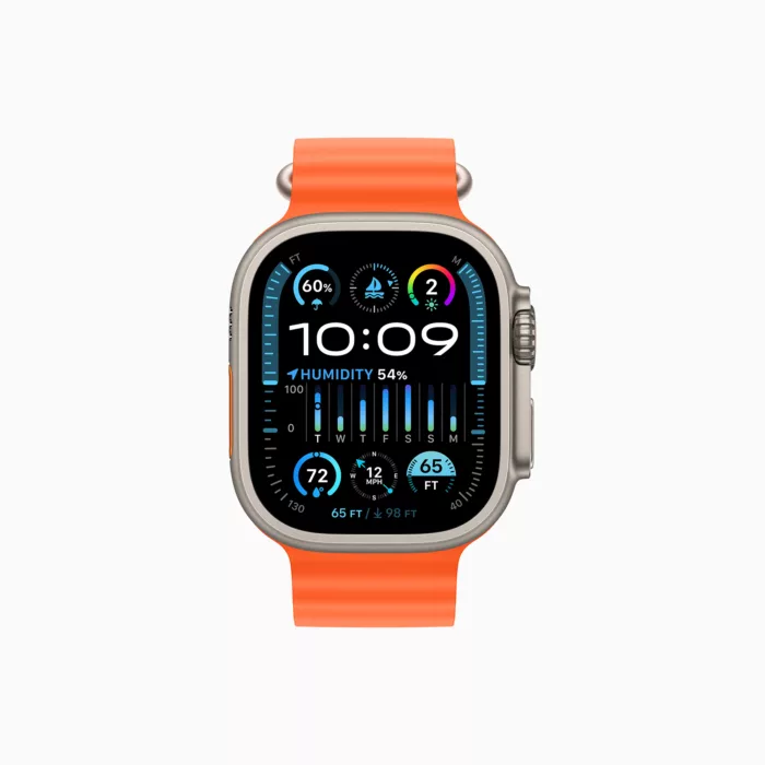 ساعت هوشمند اپل مدل Ultra 2 2024 Titanium Case Ocean Band 49mm