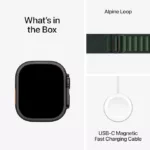 ساعت هوشمند اپل مدل Ultra 2 Black Titanium Case Alpine Loop 49mm