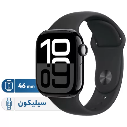 ساعت هوشمند اپل مدل Series 10 46mm Aluminum دارای قابلیت های کنترل موسیقی (Music Player)، قابلیت مکالمه از طریق بلوتوث، قابلیت تغییر طرح ساعت یا تم، صفحه همیشه روشن (Always-on Display)، پشتیبانی از دستیار صوتی بند سیلیکون