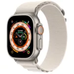 ساعت هوشمند اپل مدل Ultra 49 mm Alpine Loop دارای قابلیت های صفحه نمایش لمسی، کنترل سطح اکسیژن خون، قابلیت مکالمه از طریق بلوتوث بند برزنت