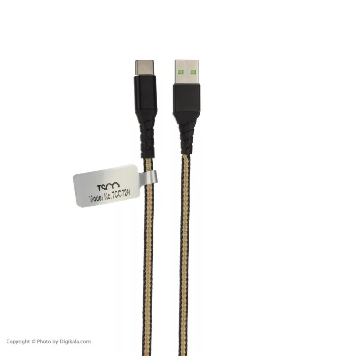 کابل تبدیل USB به Usb-c تسکو مدل TC C72N طول 1 متر