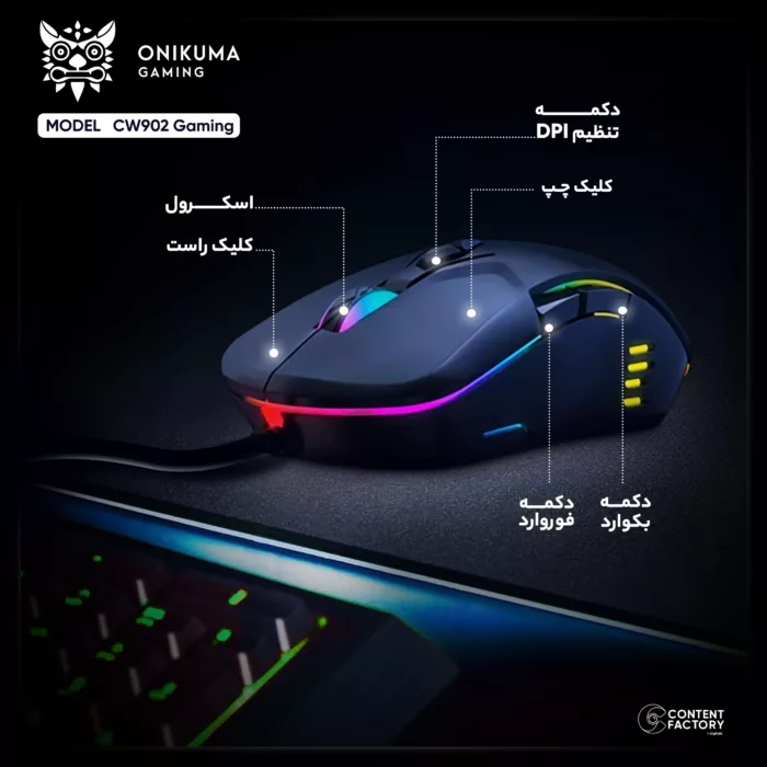 ماوس مخصوص بازی اونیکوما مدل CW902