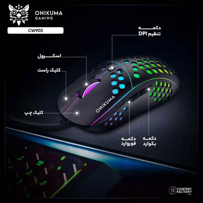 ماوس مخصوص بازی اونیکوما مدل CW903