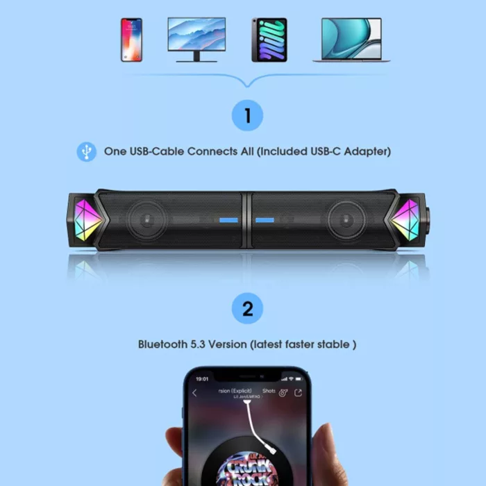 اسپیکر دسکتاپ بلوتوثی اونیکوما مدل L1