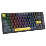 کیبورد گیمینگ بی سیم اونیکوما مدل G52، مکانیکال سوییچ آبی ، Tenkeyless، نورپردازی RGB