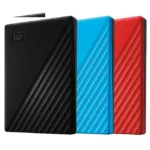هارد اکسترنال وسترن دیجیتال مدل My Passport ظرفیت یک ترابایت دارای رابط USB Type-A 3.2