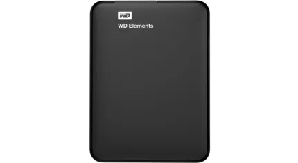 هارد اکسترنال وسترن دیجیتال مدل Elements ظرفیت یک ترابایت دارای رابط USB Type-A 3.0