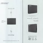 هارد اکسترنال توشیبا مدل Canvio Gaming ظرفیت چهار ترابایت دارای رابط USB Type-A 3.2