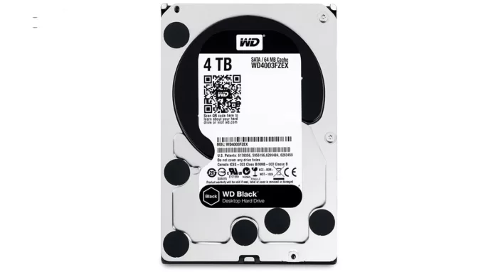 هارددیسک اینترنال وسترن دیجیتال مدل Black WD4003FZEX ظرفیت 4 ترابایت