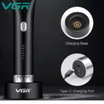 ماشین اصلاح موی سر و صورت وی جی ار مدل V-185
