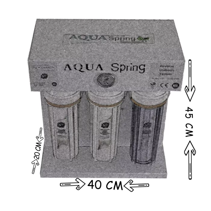 دستگاه تصفیه کننده آب آکوآ اسپرینگ مدل RO-S7-WZ 7004 به همراه کیت نشتی و فیلتر مجموعه عددی