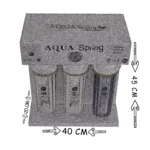 دستگاه تصفیه کننده آب آکوآ اسپرینگ مدل RO-S7-WZ 7300 به همراه رسوبگیر گلیتز و فیلتر مجموعه 4 عددی