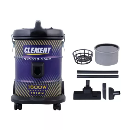 جاروبرقی سطلی 1600 وات کلمنت مدل VC1618-5500