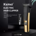 ماشین اصلاح موی سر و صورت کیمی مدل KM-6552، اصلاح به صورت خط زن، نمایش وضعیت باتری، منبع انرژی با باتری، تکنولوژی اصلاح به صورت برش مستقیم، اندازه اصلاح 0.5 تا 12 میلی‌متر، مدت زمان شارژ 120 دقیقه و مدت زمان استفاده پس از شارژ 90 دقیقه، به همراه برس