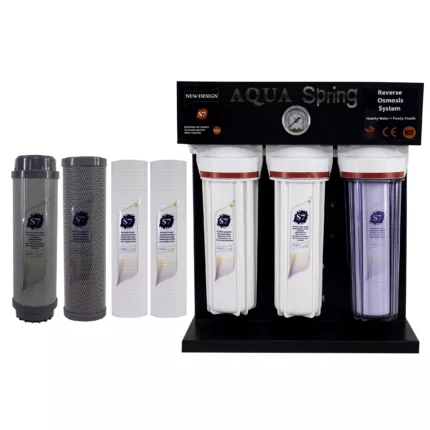 دستگاه تصفیه کننده آب آکوآ اسپرینگ مدل RO-S7-BZ 7940 به همراه فیلتر مجموعه 4 عددی