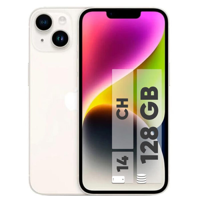 گوشی موبایل اپل مدل iPhone 14 CH دو سیم کارت ظرفیت 128 گیگابایت و رم 6 گیگابایت - به همراه شارژر 20 وات اپل