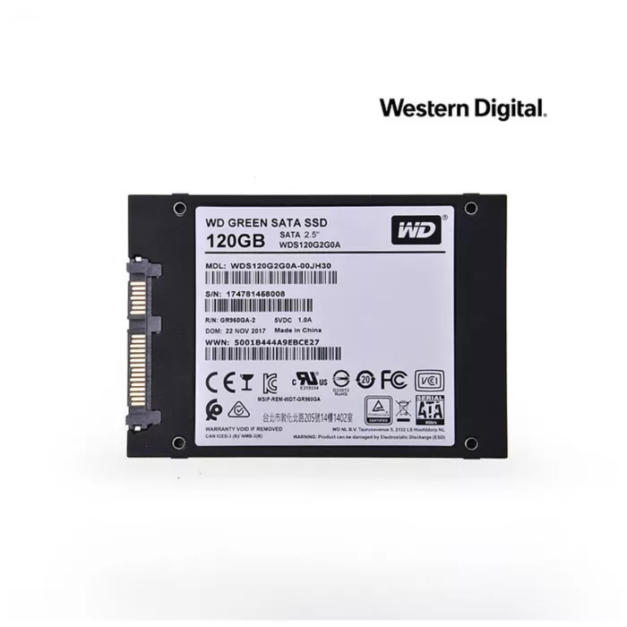 اس اس دی اینترنال وسترن دیجیتال مدل Green PC WDS120G2G0A ظرفیت 120 گیگابایت
