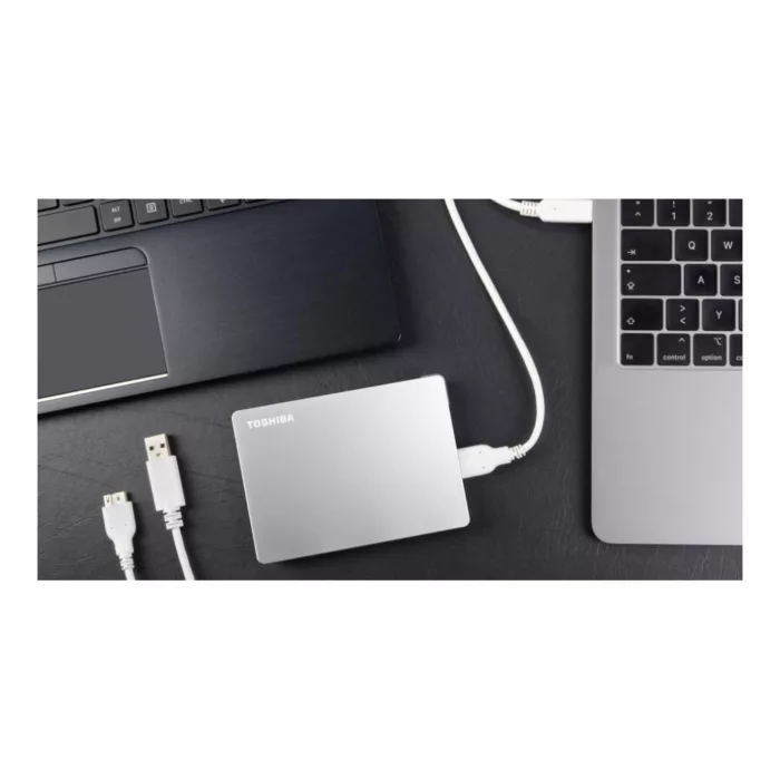 هارد اکسترنال توشیبا مدل Canvio Flex ظرفیت یک ترابایت دارای رابط USB Type-A 3.2