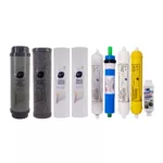 فیلتر دستگاه تصفیه آب آکوآ اسپرینگ مدل F-S7-H9A مجموعه 8 عددی به همراه رسوبگیر اسکالکس پلاس
