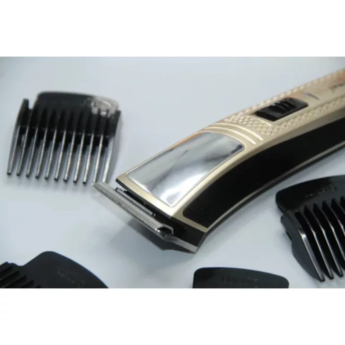 ماشین اصلاح موی صورت کیمی مدل KM-5071، اصلاح به صورت خط زن و حجم زن، طراحی ارگونومیک، منبع انرژی باتری قابل شارژ، تکنولوژی اصلاح به صورت برش مستقیم، مدت زمان شارژ 480 دقیقه و مدت زمان استفاده پس از شارژ 60 دقیقه