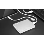 هارد اکسترنال توشیبا مدل CANVIO FLEX ظرفیت چهار ترابایت دارای رابط USB Type-A 3.2