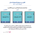تلفن بی سیم پاناسونیک مدل KX-TG3711BX5