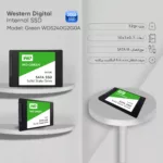 اس اس دی اینترنال وسترن دیجیتال مدل Green ظرفیت 240 گیگابایت
