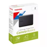 هارد اکسترنال توشیبا مدل Canvio Basics ظرفیت یک ترابایت دارای رابط USB Type-A 3.0