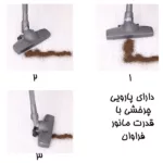 جاروبرقی 500 وات فانتوم مدل SPEEDY