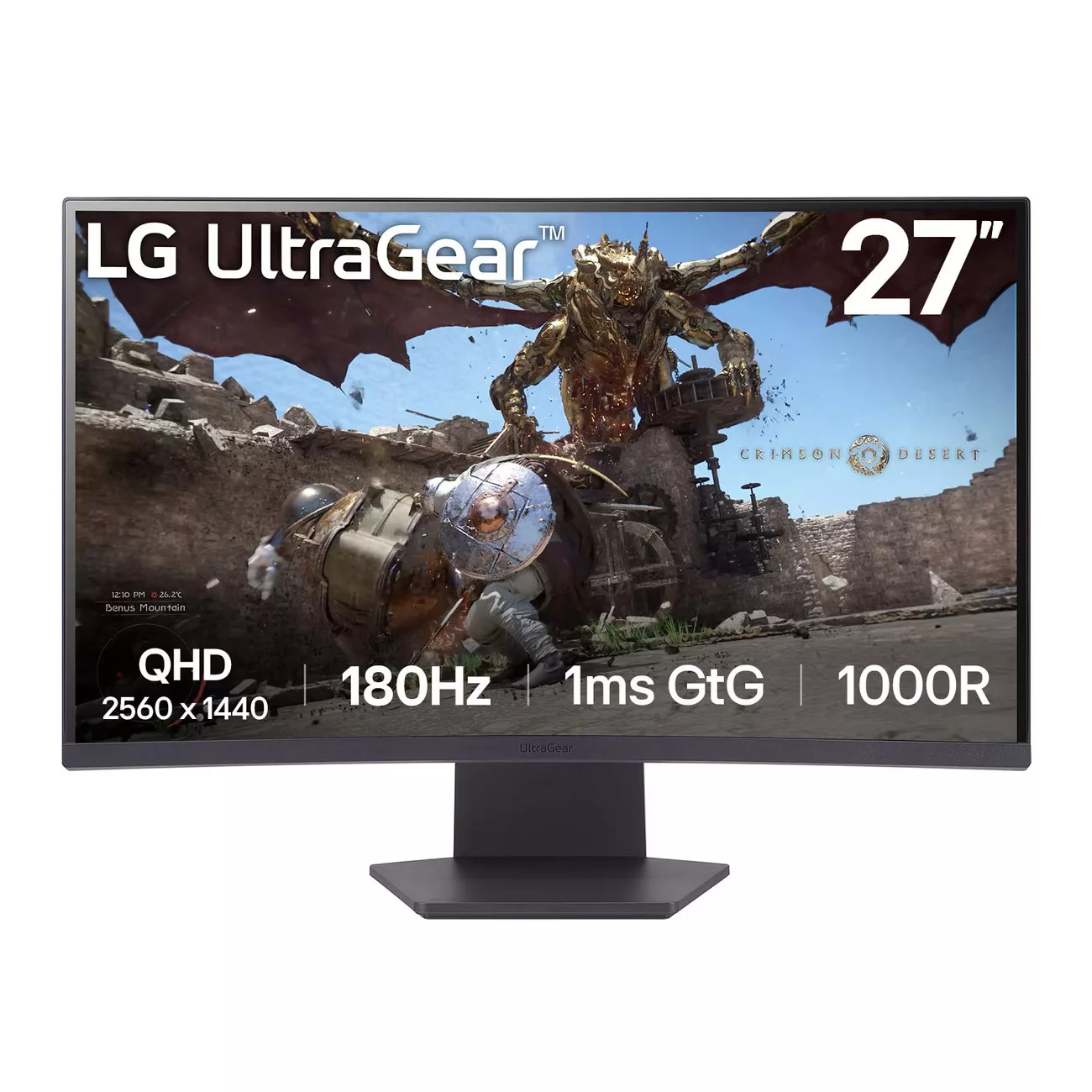 مانیتور خمیده گیمینگ ال جی مدل UltraGear 27GS60QC سایز 27 اینچ مانیتور خمیده گیمینگ ال جی مدل UltraGear 27GS60QC سایز 27 اینچ